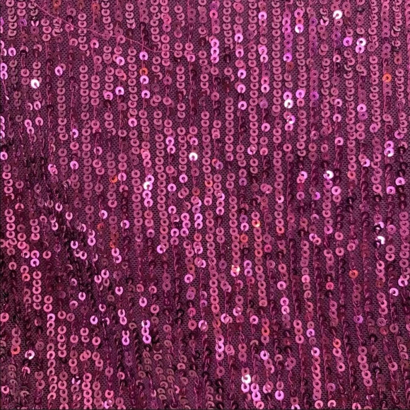 B. Darlin Long-Sleeve Sequin Mesh Asymmetric Faux-Wrap Dress Size 0 NWT - Picture 2 of 9